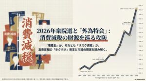 2026年の衆院選に向けた大きな争点である消費税減税の財源論について解説